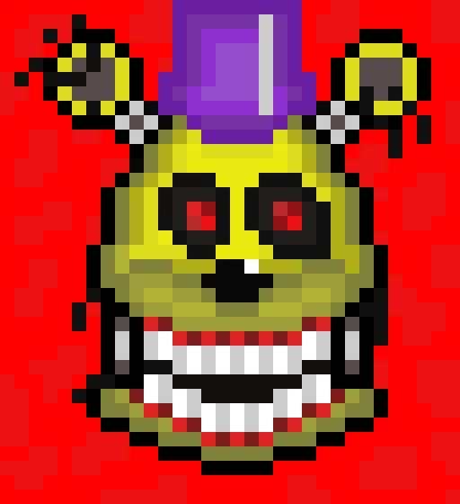 nightmare fredbear head