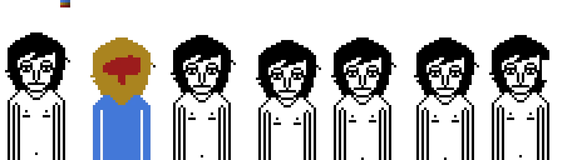 My cousin made this one, and for the first time doing Pixel art, he did a good job!