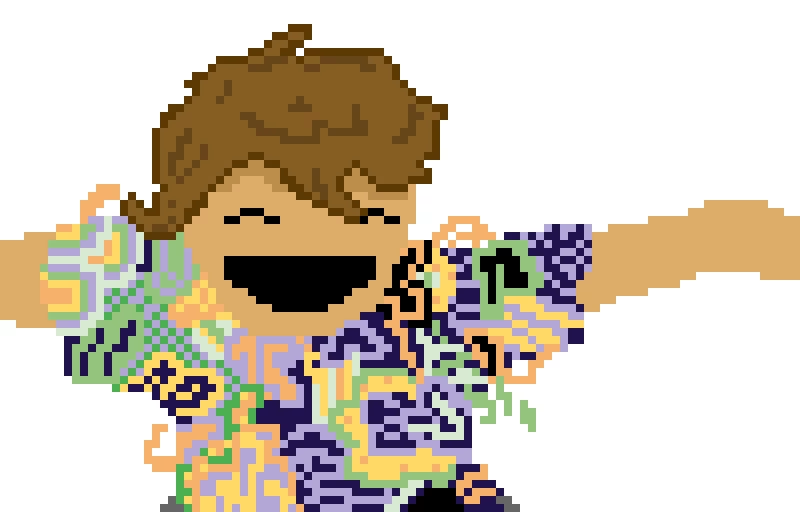 good kid mascot nomu kid pixel art
