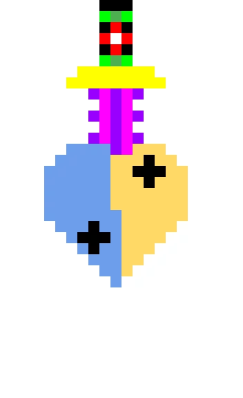 rose sword in heart in power