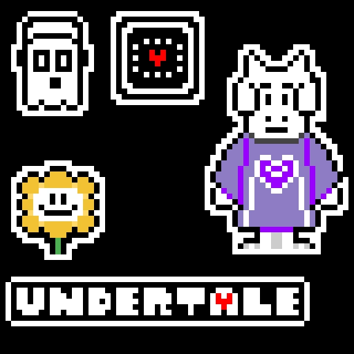Toriel, Flowey, and Napstablook yes I am making more undertale art