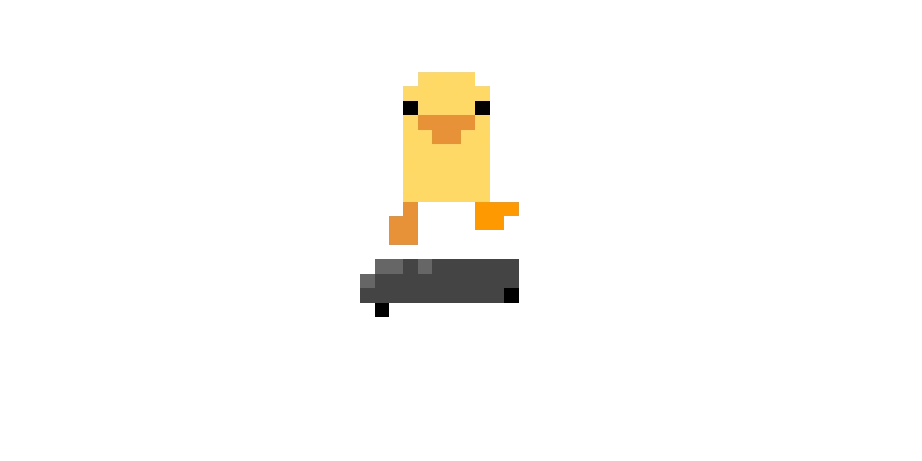 duck on skateboard requested by monkeyfrog