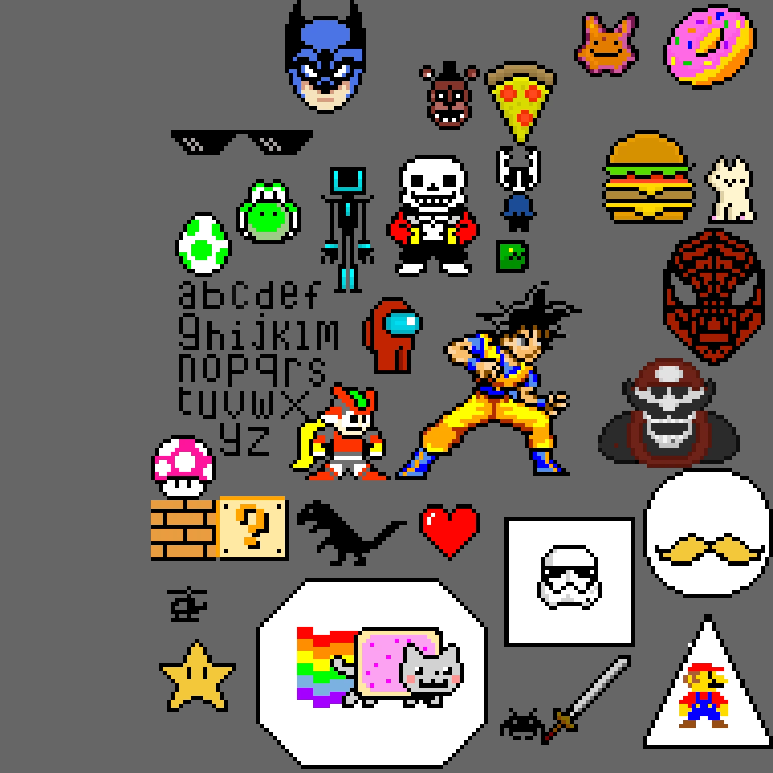 i added the letters bc i didnt know they existed