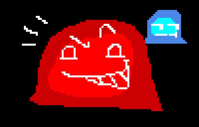 it is him he is here welcoming gift for red blob