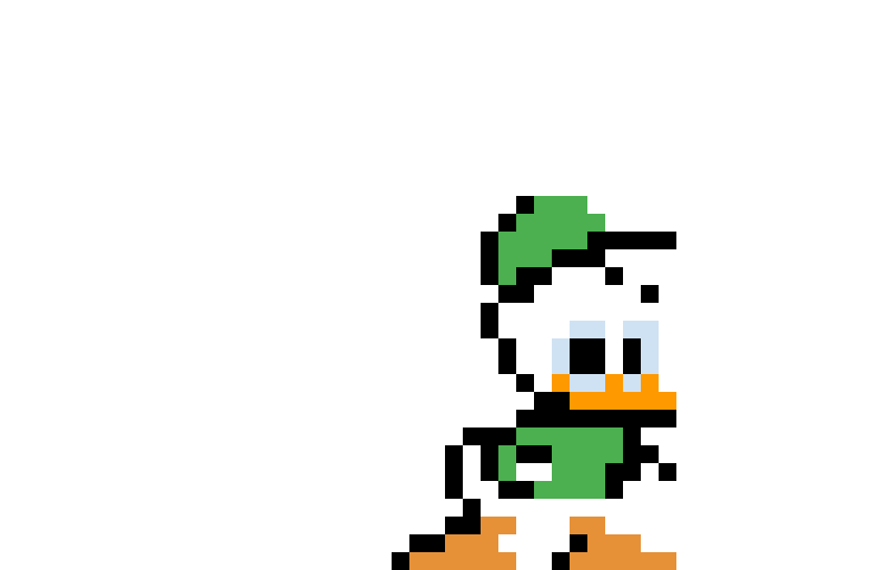 Louie duck contest pixel art