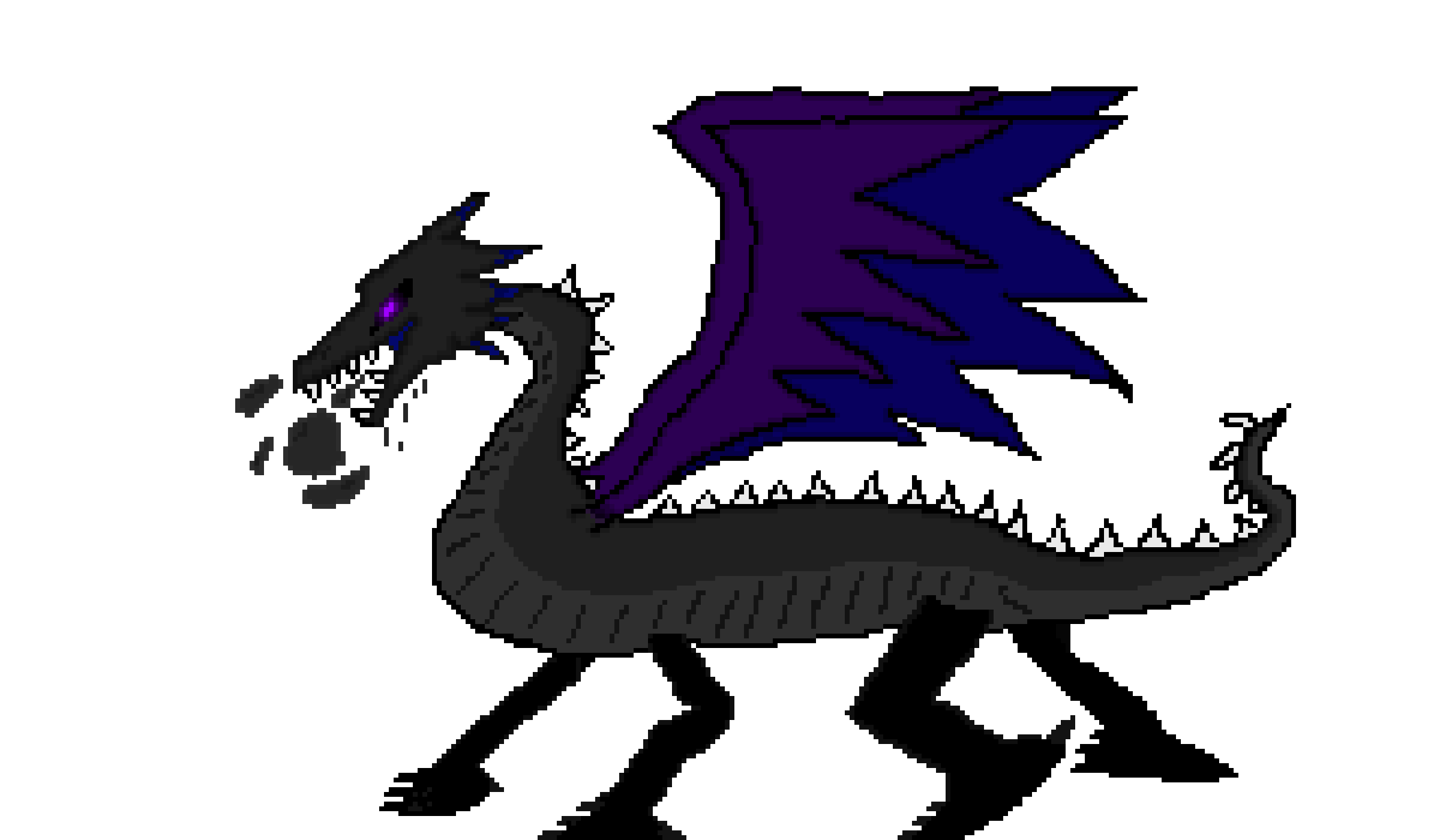 Mid-night Shadow Dragon (requested by @marcy_the_pixel_cat) [2 months] 