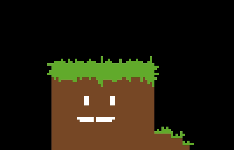 minecraft dirt block blob