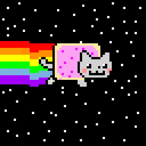 nyan cat in space