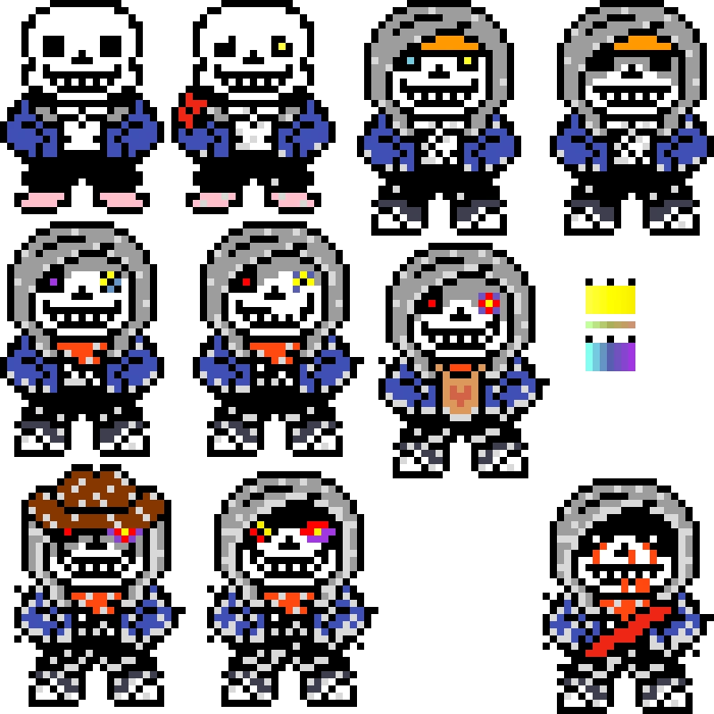 awsum dusttale evolution but i made the colors more accurate