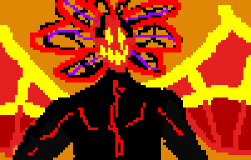 Demon lord Fars, also im planning on remaking most of my pixel art from my past account 