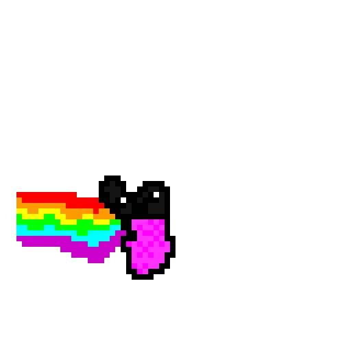 i tried to make nyan cat