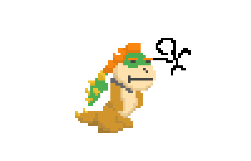 Sum guy fighting Bowser