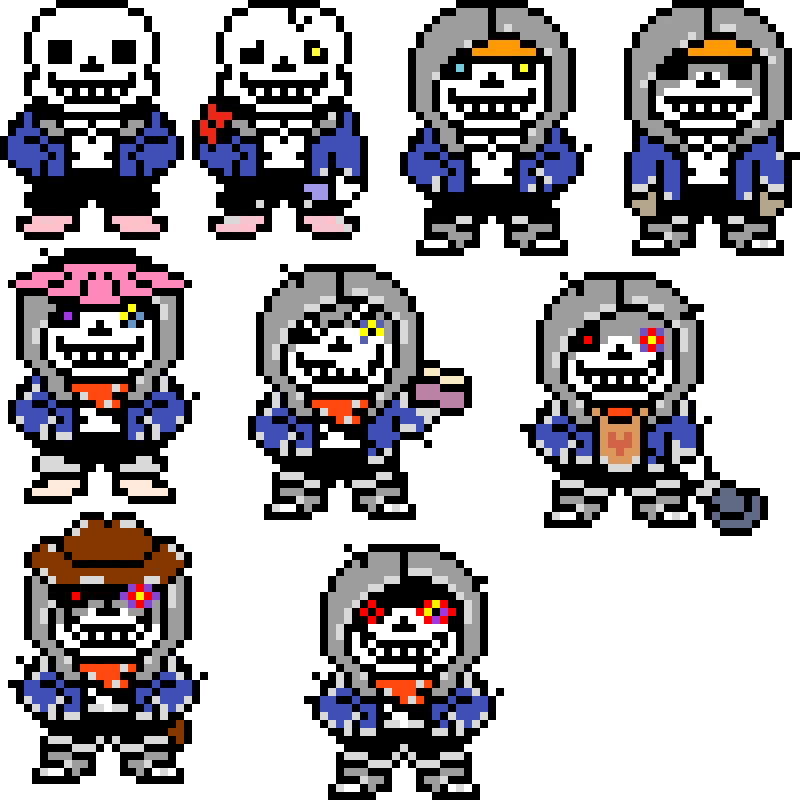 Awsum!Dust Sans overworld sprites (updated)