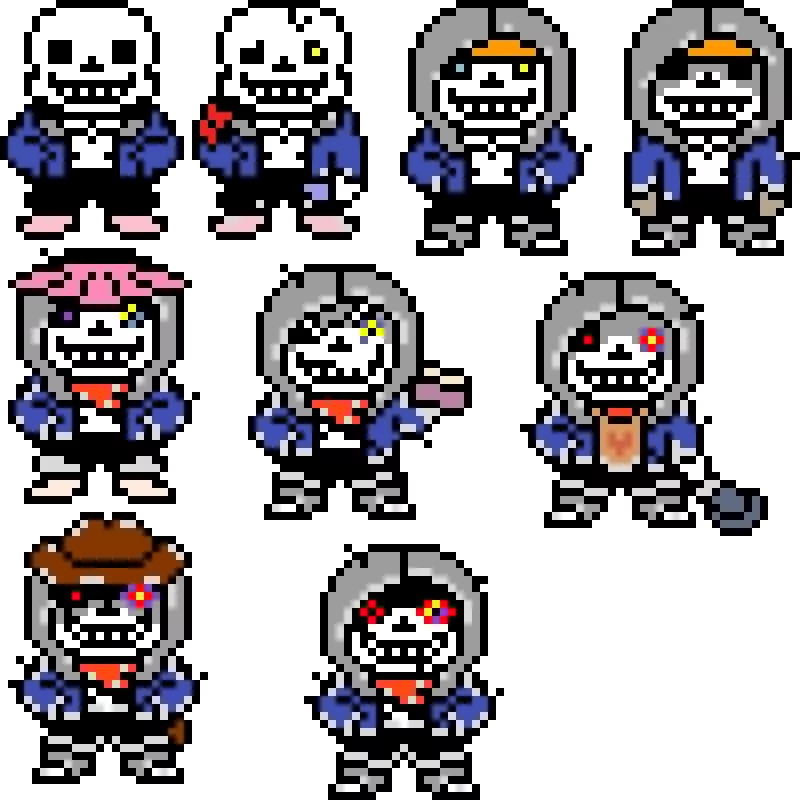 Awsum!Dust Sans overworld sprites (updated)