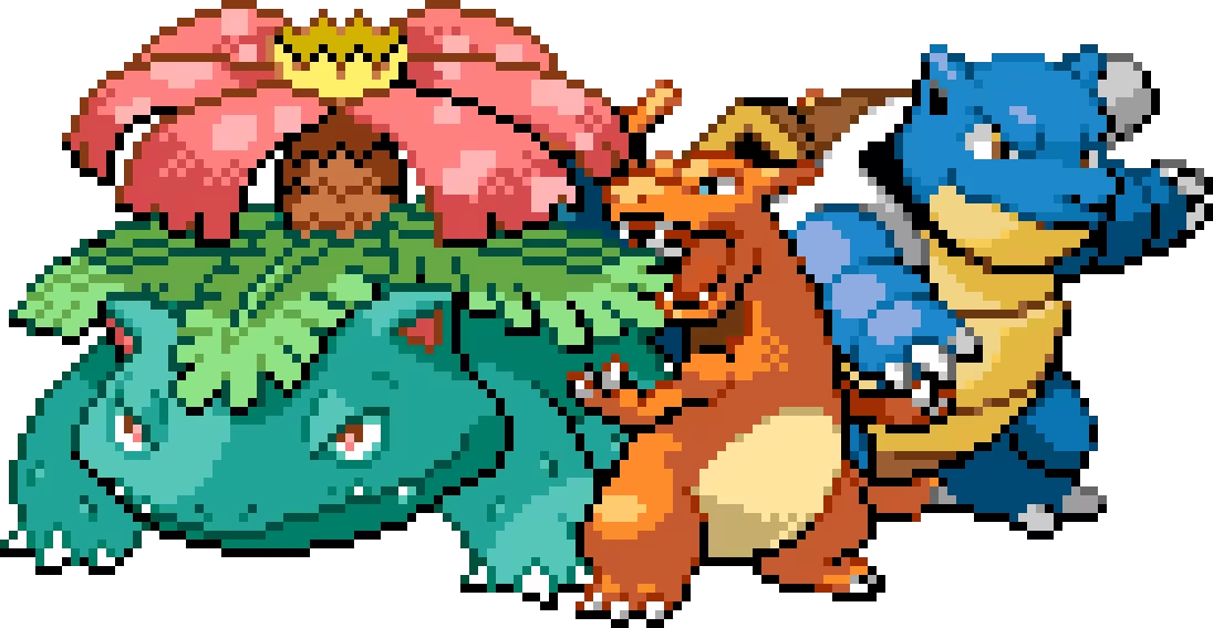 Kanto Starter Trio -This_Idiot