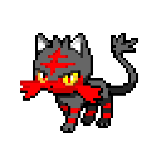 kitty fire type ahh help Im burning