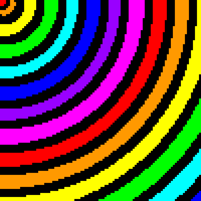 Ripple Rainbow Illusion (First pixel art on my alt)