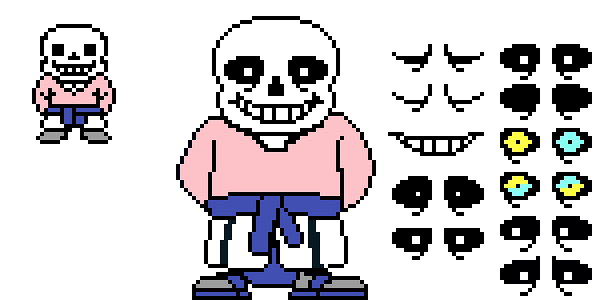 Undertale Stacked Sans (color)