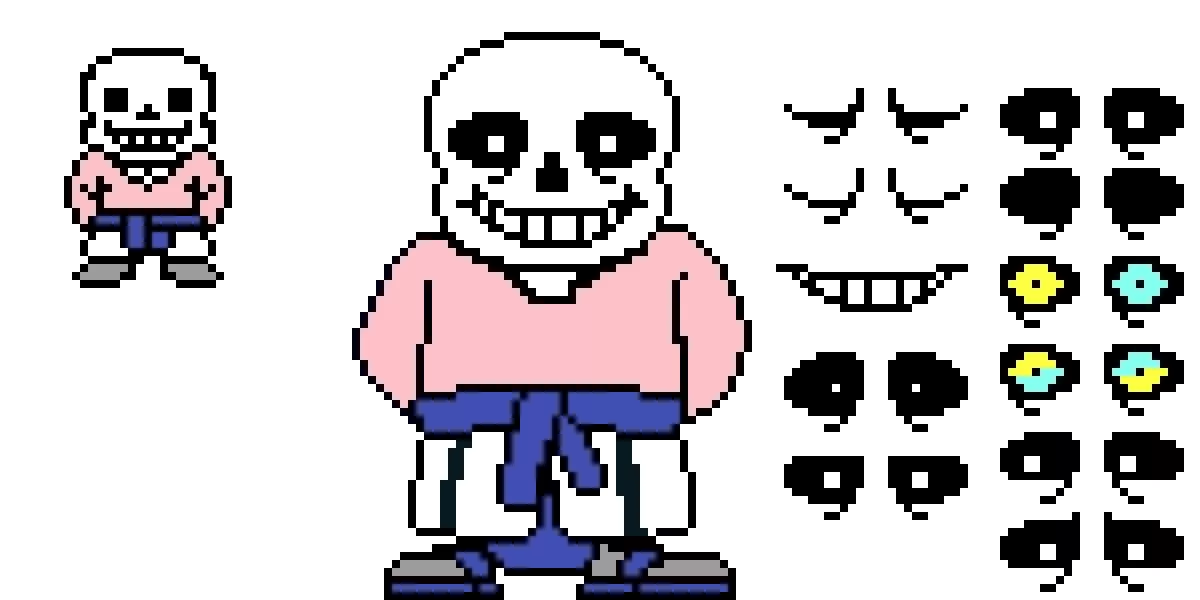 Undertale Stacked Sans (color)