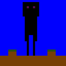 It's a Enderman from Minecraft