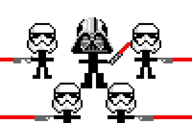 darth vader and his royan gaurd