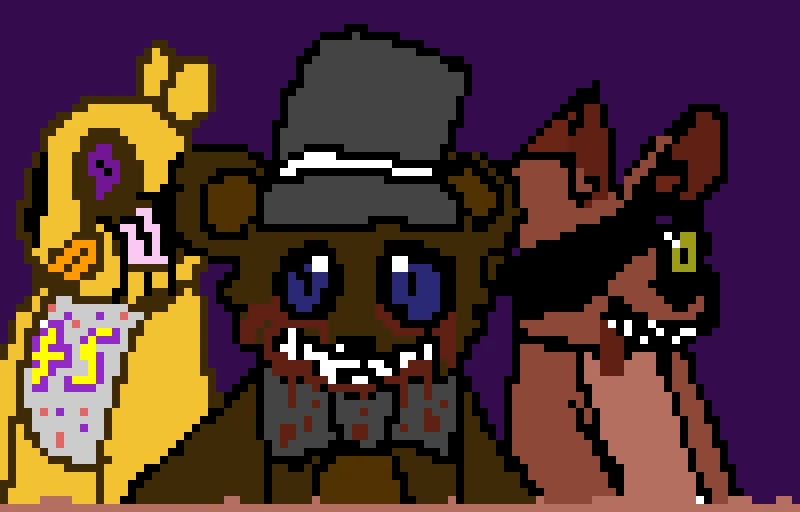 Freddy Fazzbear,Chica,and Foxy