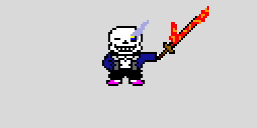 sans has a sword
