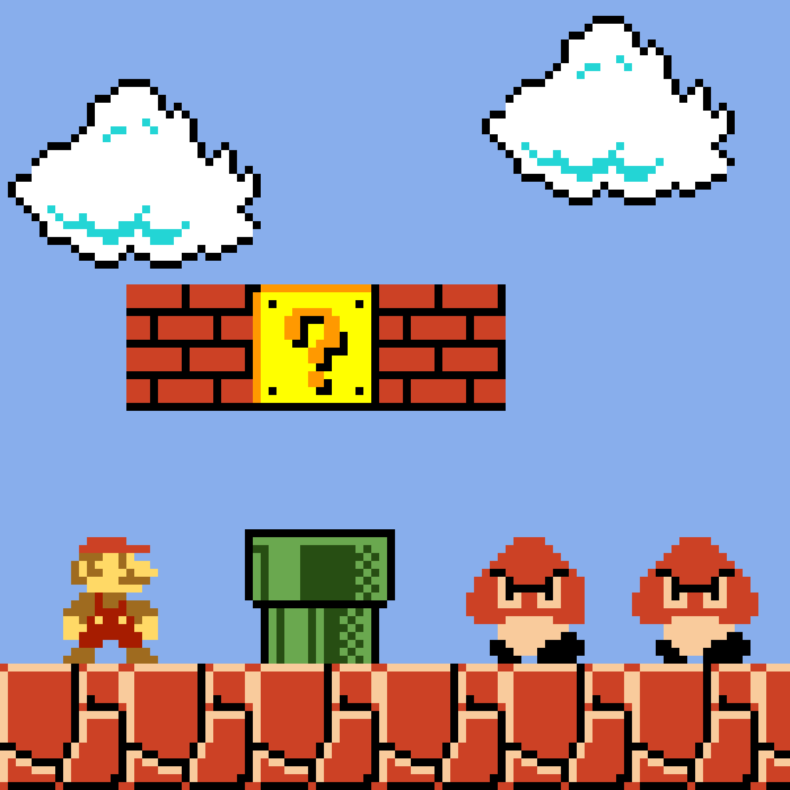 A Super Mario Bros Level