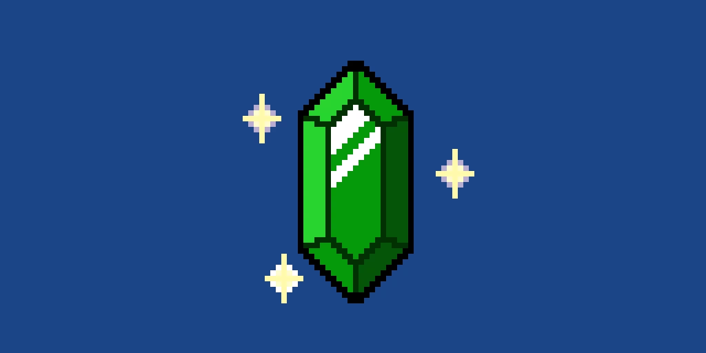 green ruppee sparkle