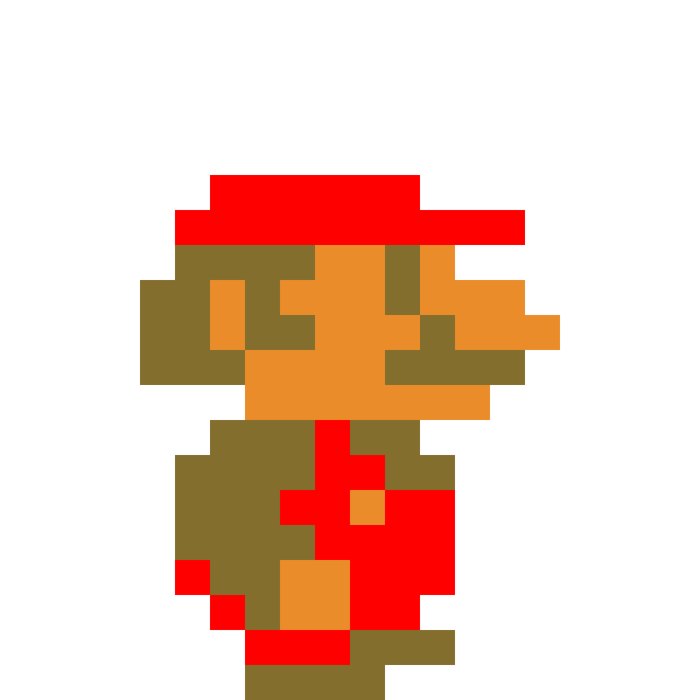 Mario s walking pixel art