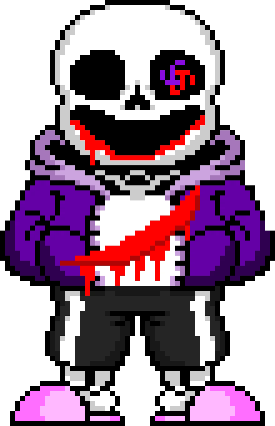 bloody purple sans request by sanscrush8304 something like that