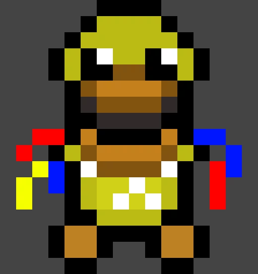 whithered chica plush