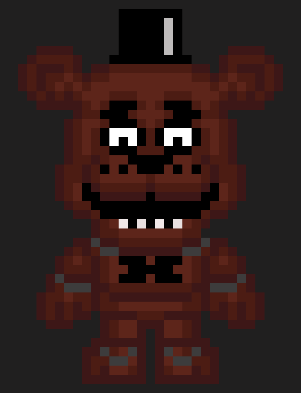 Freddy fazbear pixel art