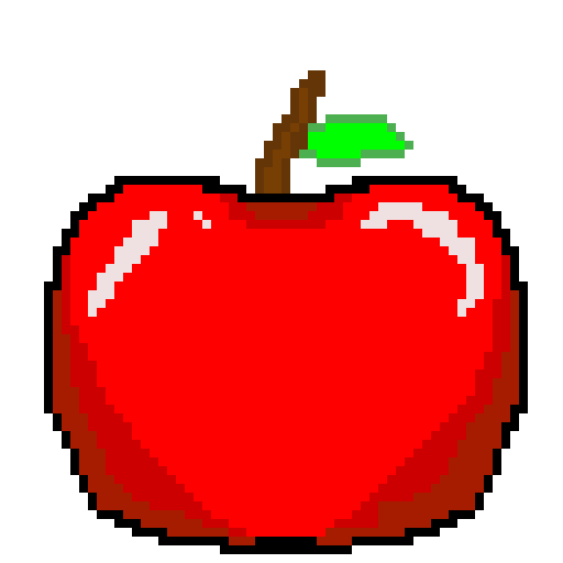 pixel apple