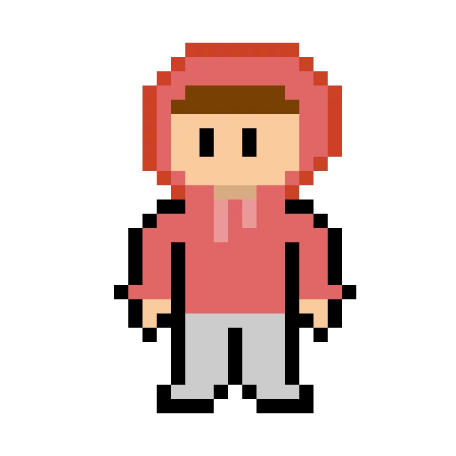 pixel guy hoodie change it to any kind of color