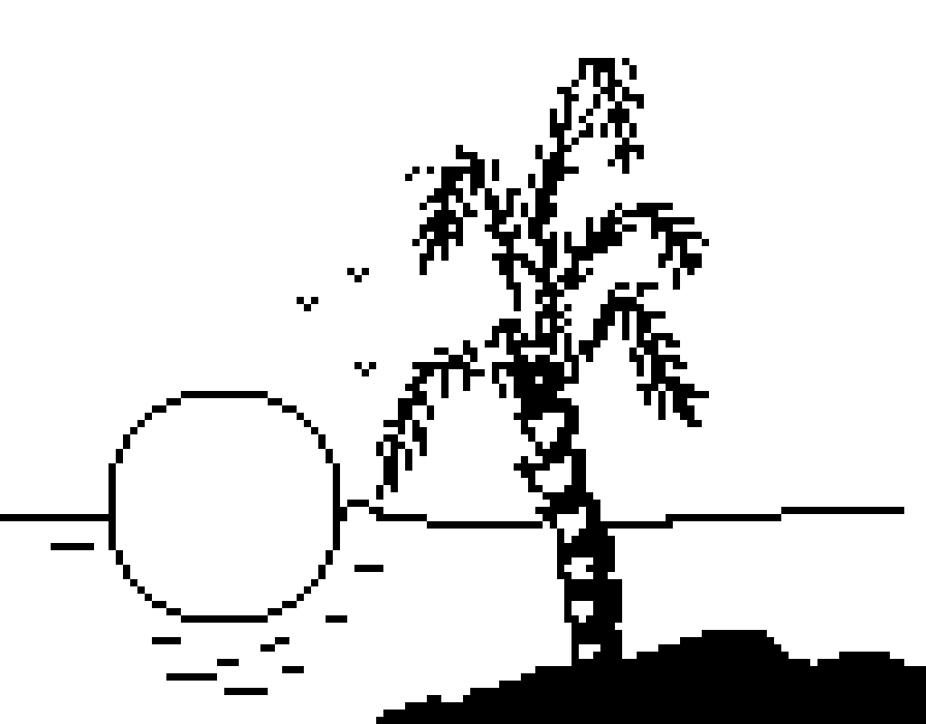 Palm tree (I haven’t uploaded any pixel art in a while)