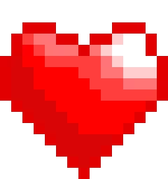 red soul sprite for clicker game im not posting the other colors