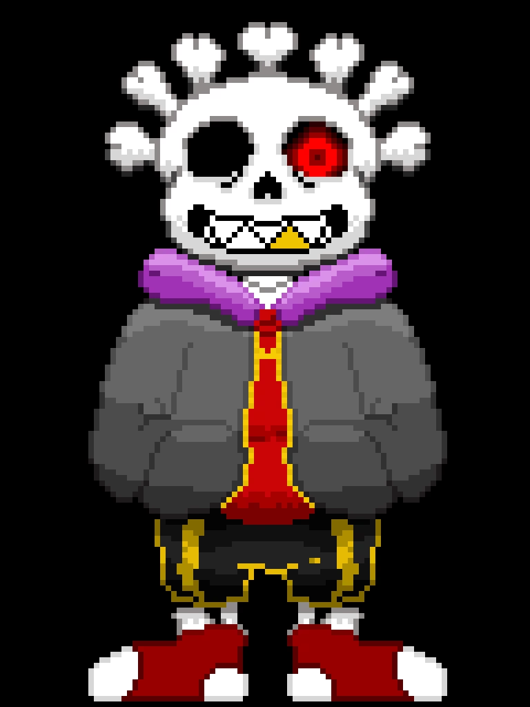 fell sans but with lazy shoes