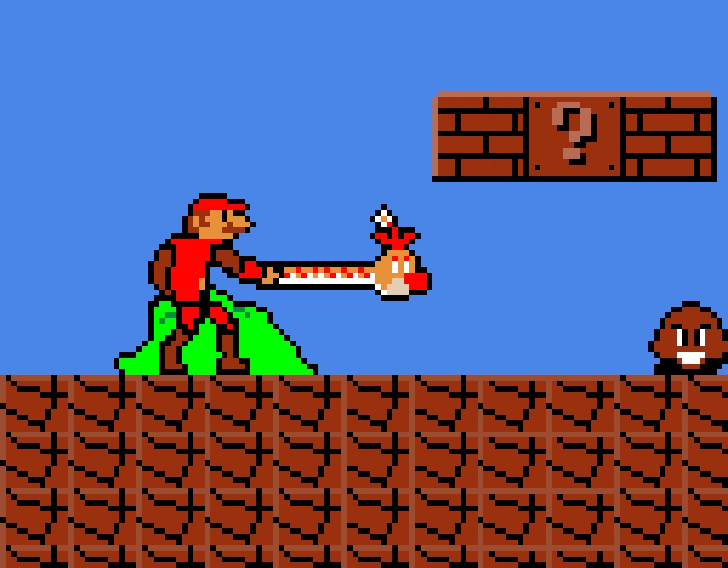 What Mario really looks like after a power-up.