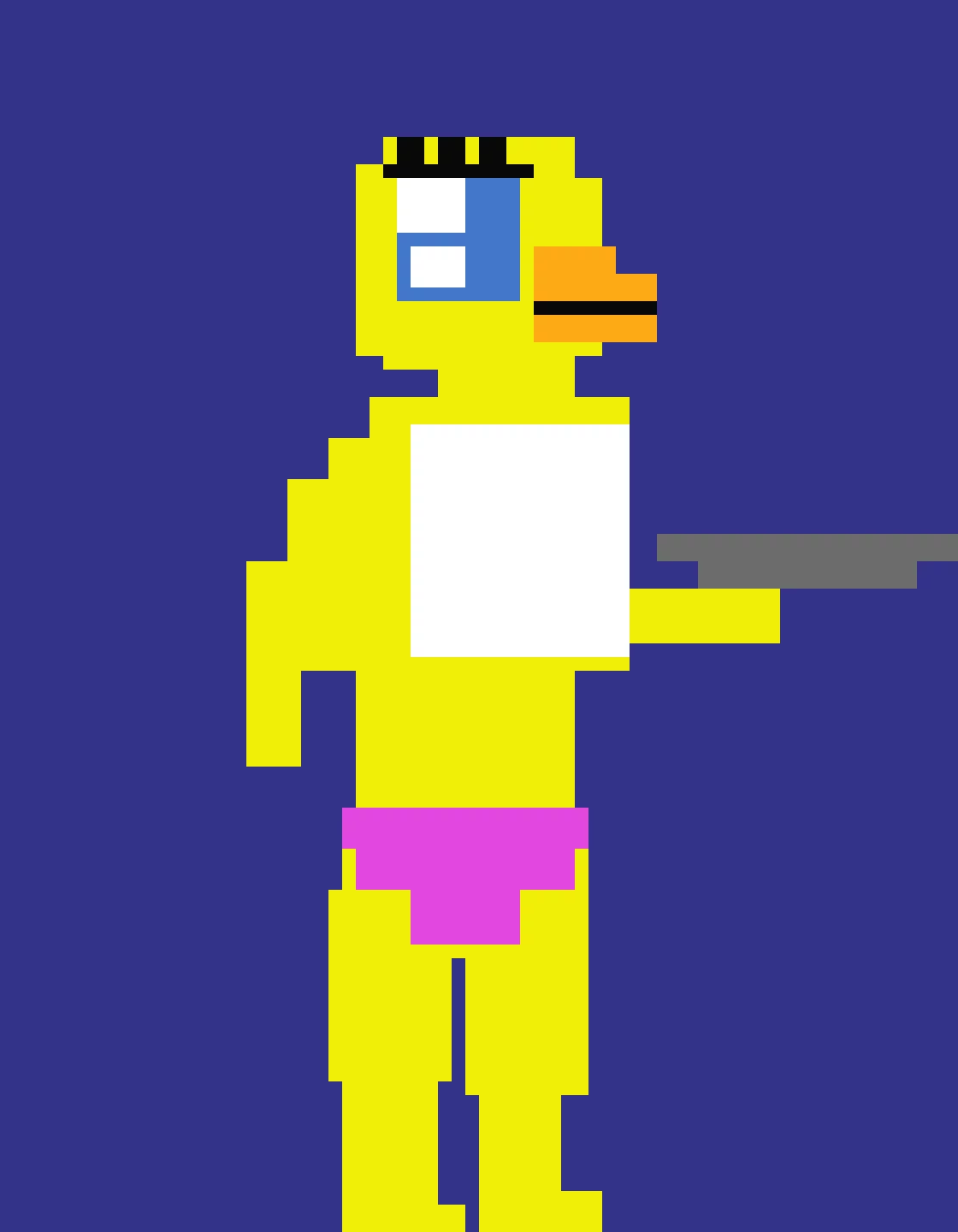 eight bit toy chica fnaf 3