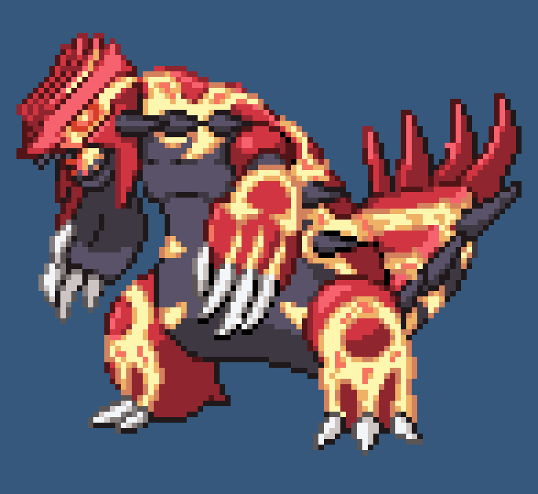 Creator of desolate land, ruler of the earth! Primal Groudon (Pokemon)