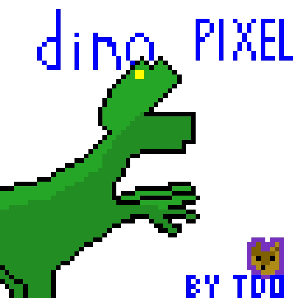 dinopixel but enhanced feel free to edit and add a background d i was too lazy to do that