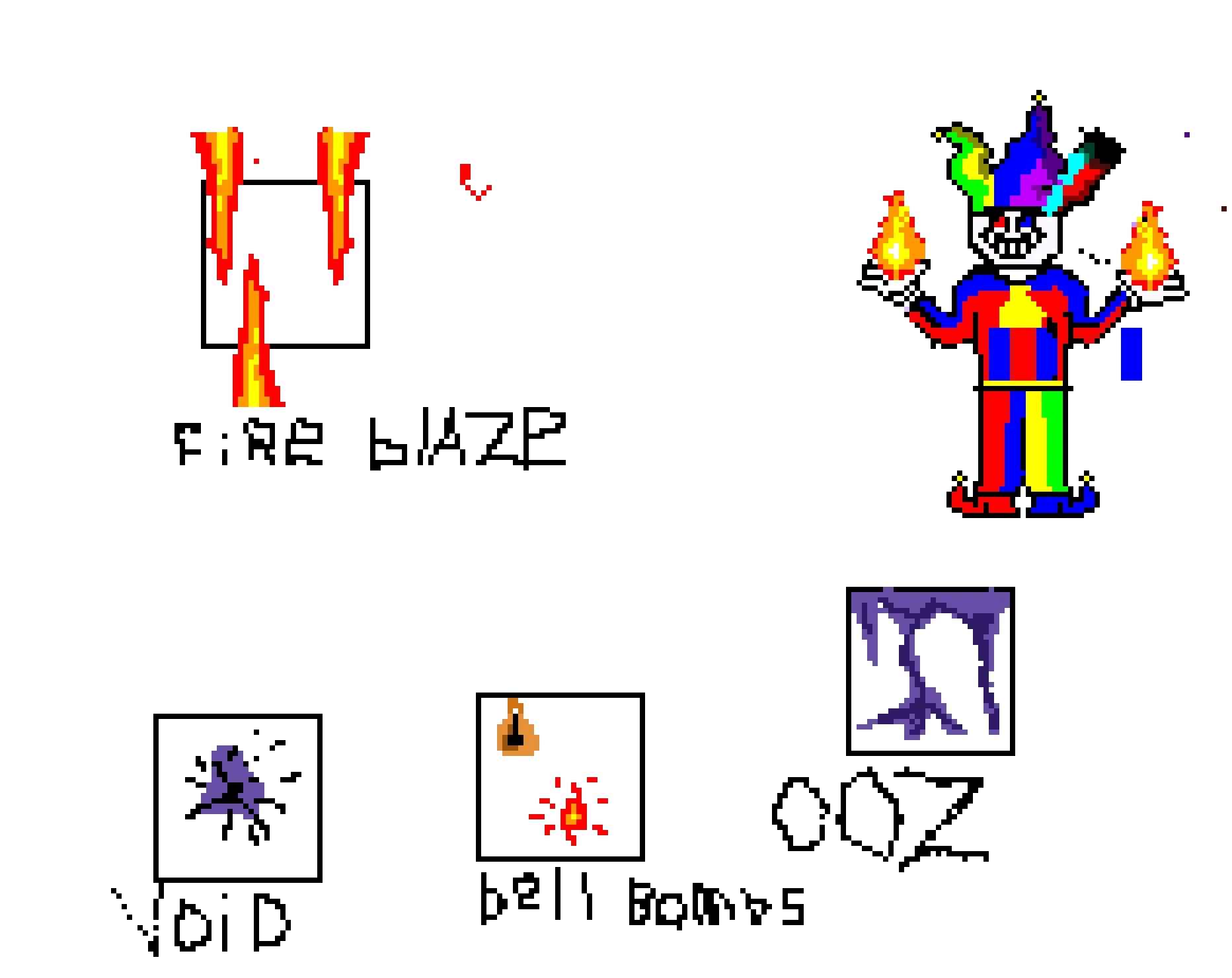 jeskol the fool stage one attacks (comment what type of attacks for 2 form, look at my first art)