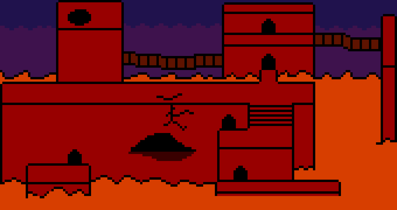 lava land above and underground for my undertale game