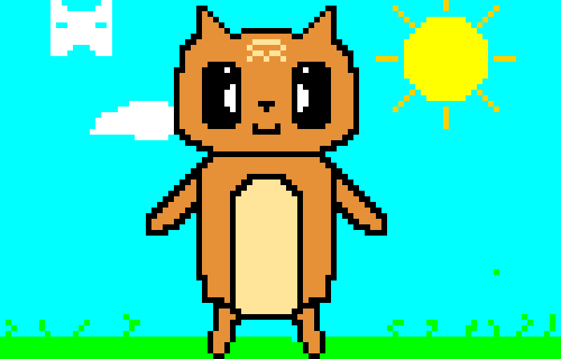 Marcy a pixel cat