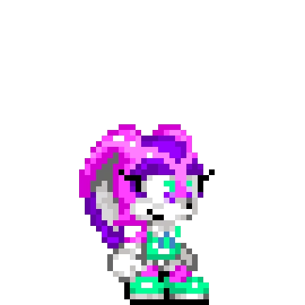 olivia the rabbit my sisters sonic oc i know its just a re color but its what she wanted