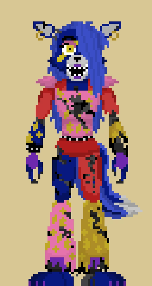 shattered glamrock Roxie alternate design(credits to joshuaburkart3 for the original design)