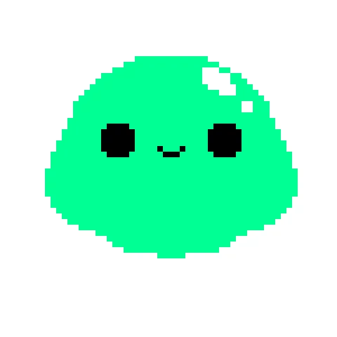 teal blob