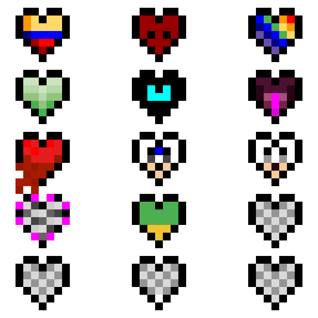 undertale hearts thing idk who started it tho can someone tell me