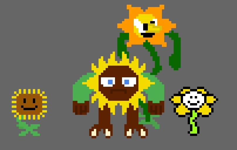 video game sunflowers can u geuss them all?